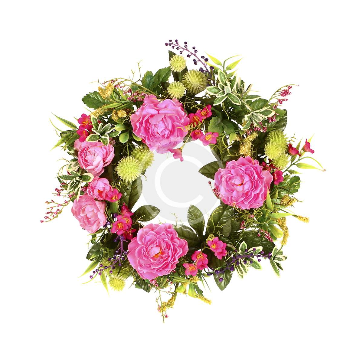 Classic Peonies Wreath